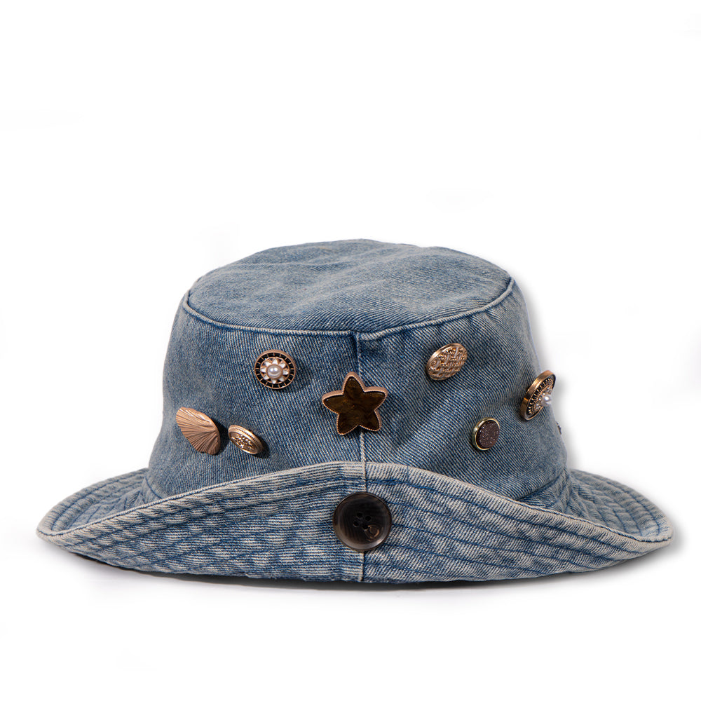Vintage Muse Denim Bucket Hat