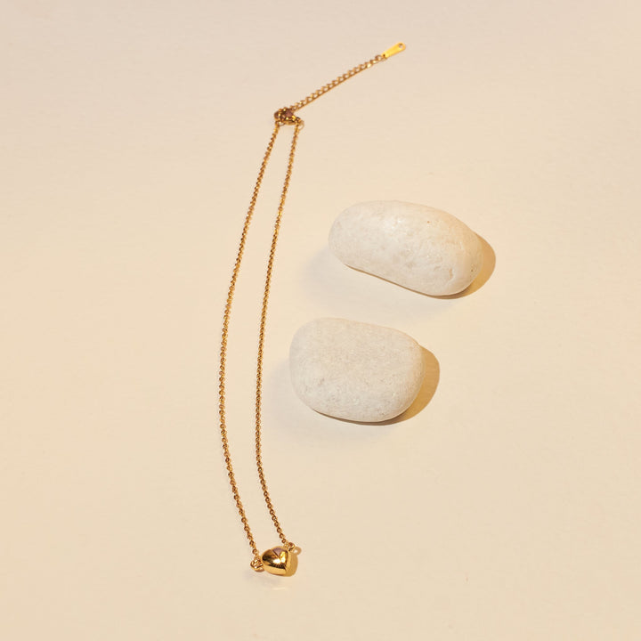 His and Hers Magnetic Heart Necklaces (Set of 2 Silver and Gold)
