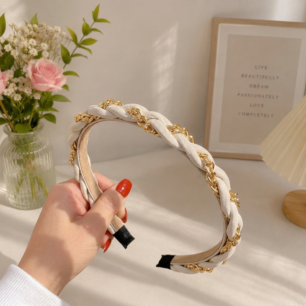 Pearl Crown Twist Hair Band