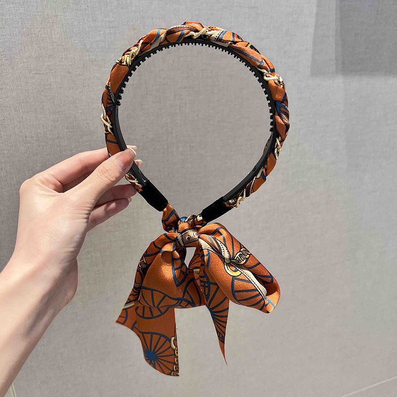 Rust Bow Hair Band
