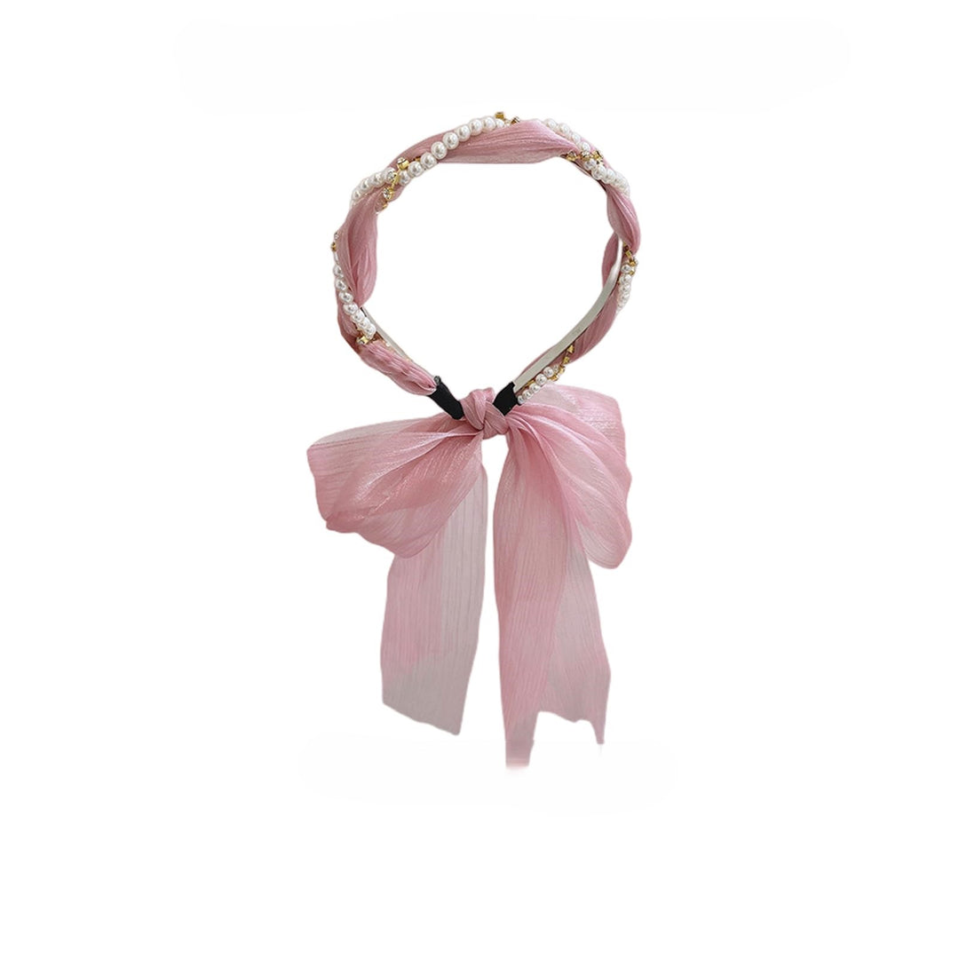 Pink Bow Hair Band