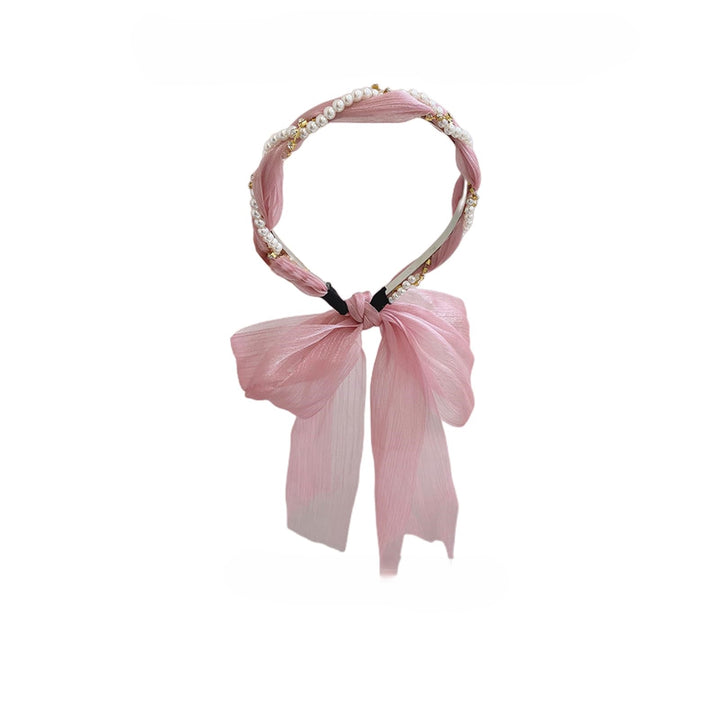 Pink Bow Hair Band