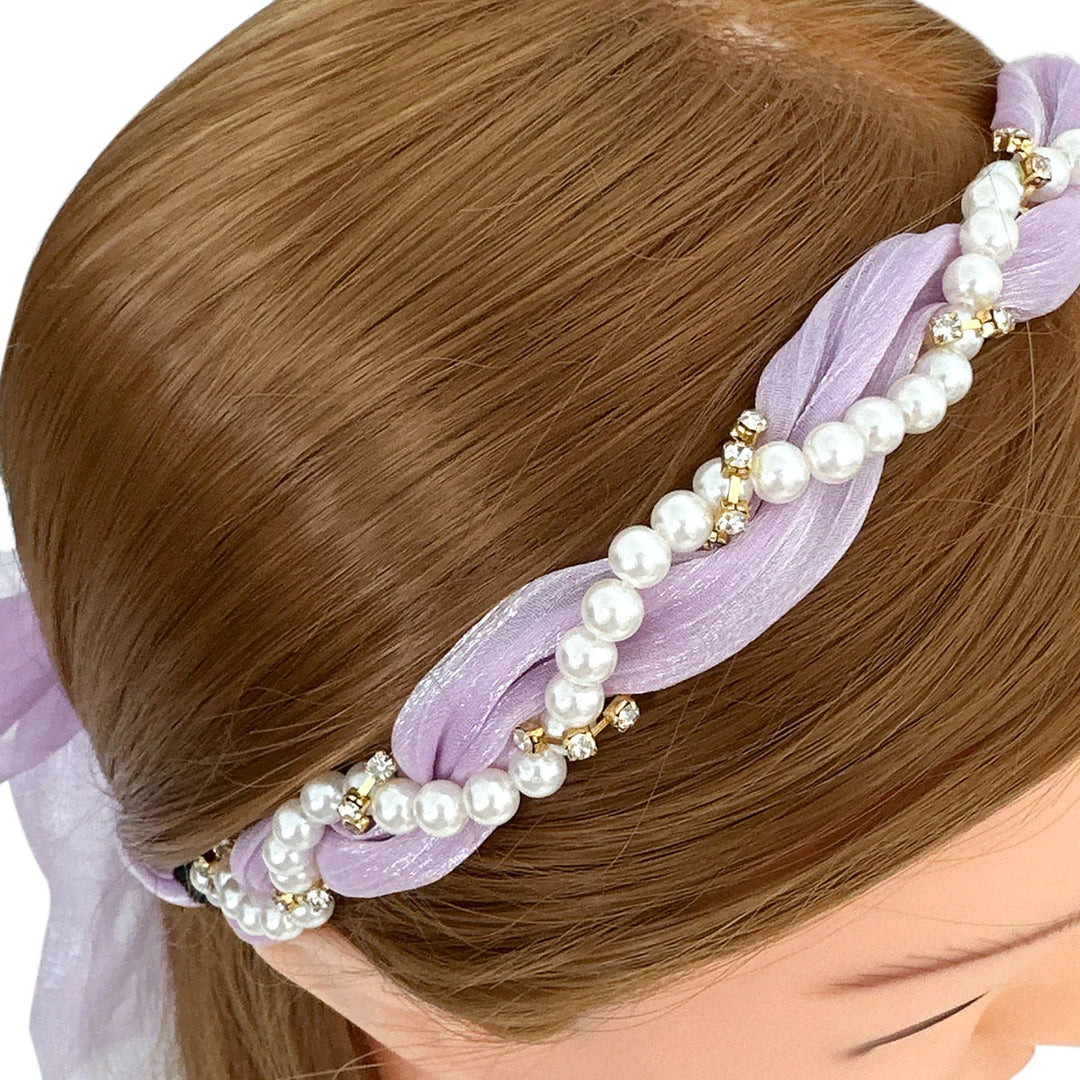 Purple Bow Hair Band