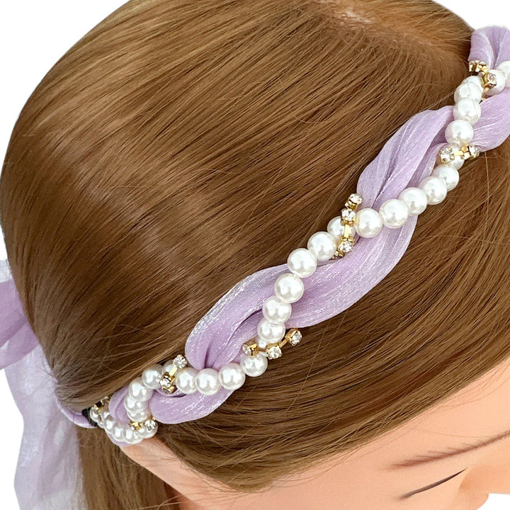 Purple Bow Hair Band