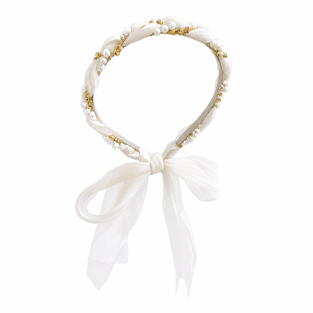 Pearl Bow Hair Band