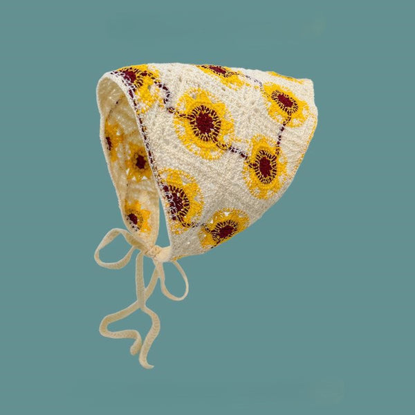 Sunflower Lace Hair Bandana