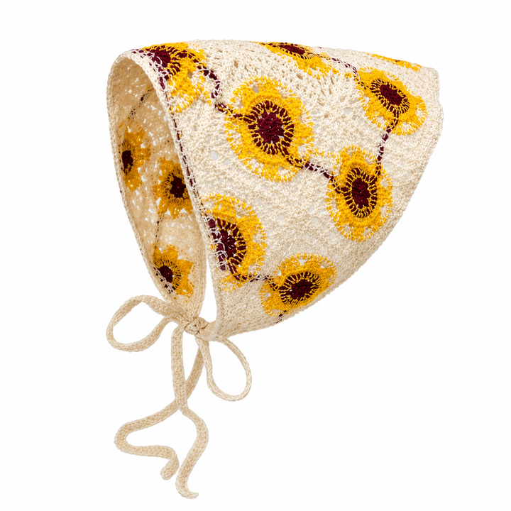 Sunflower Lace Hair Bandana