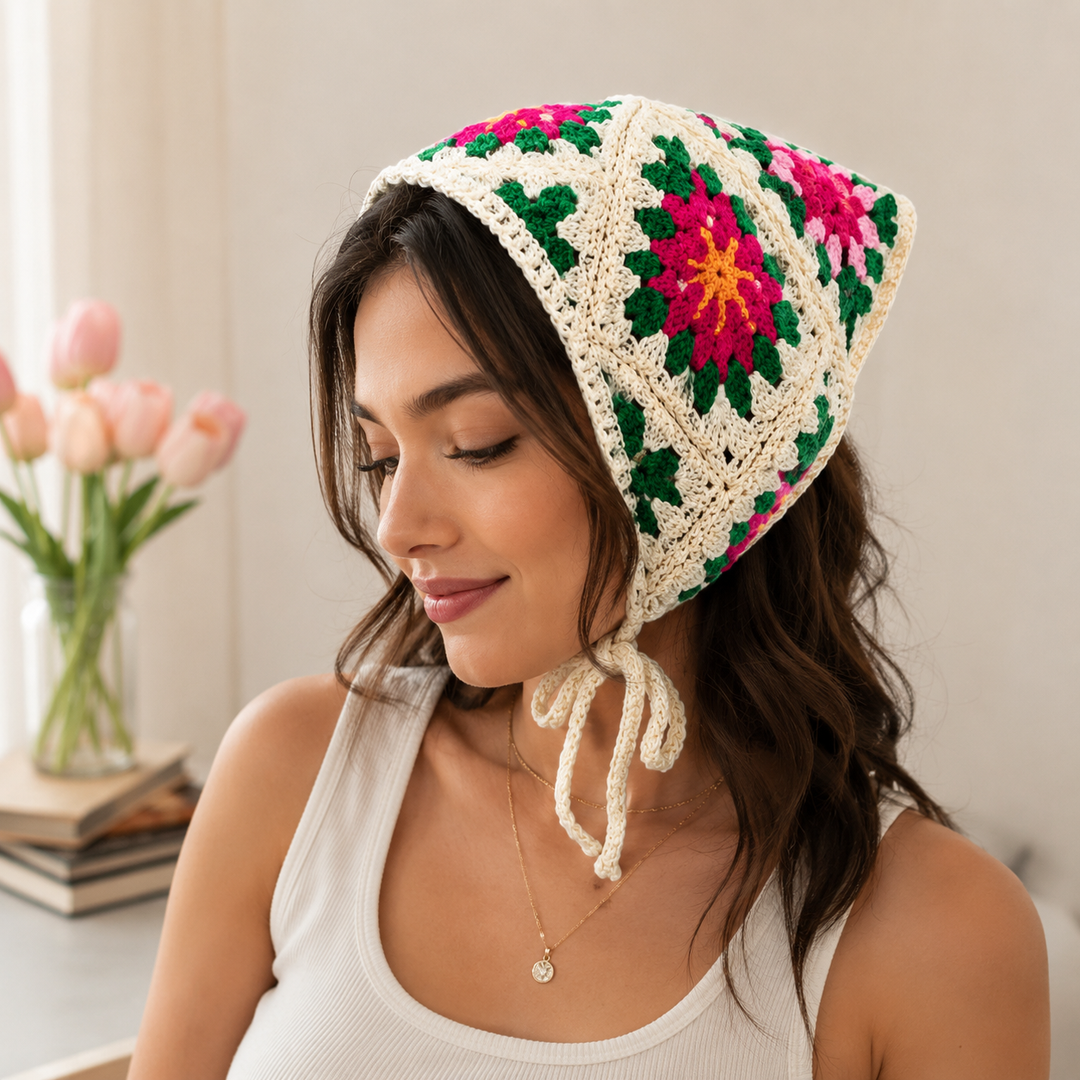 Fuchsia Garden Hair Bandana
