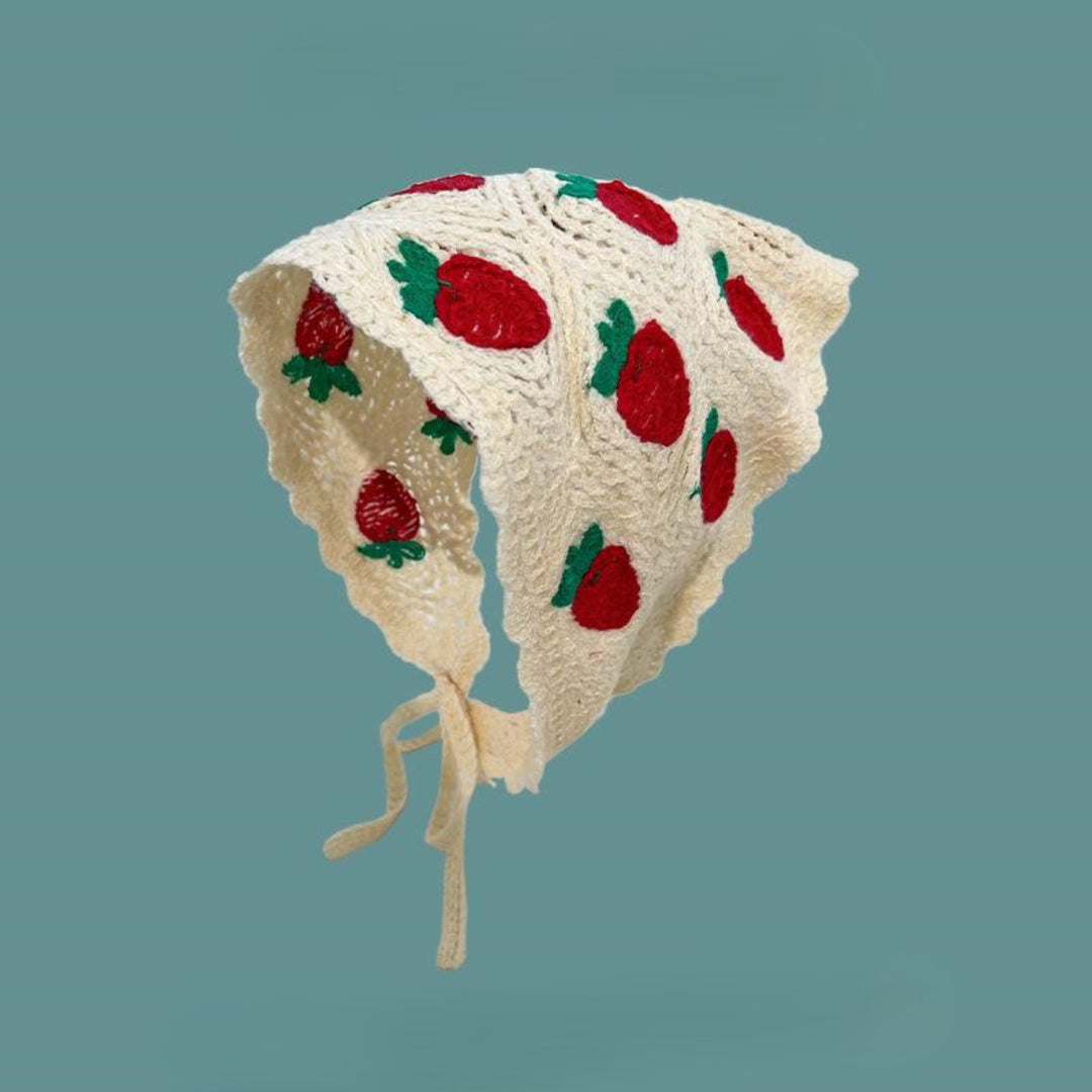 Strawberry Lace Hair Bandana