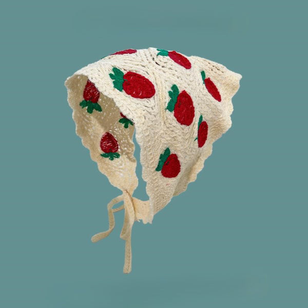 Strawberry Lace Hair Bandana