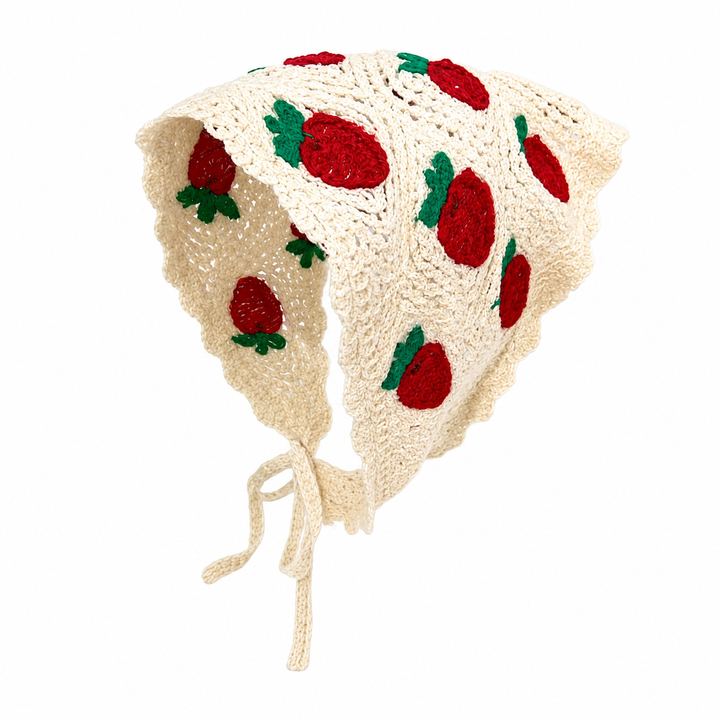 Strawberry Lace Hair Bandana