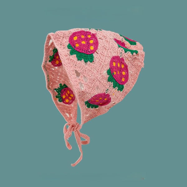 Pink Berry Hair Bandana