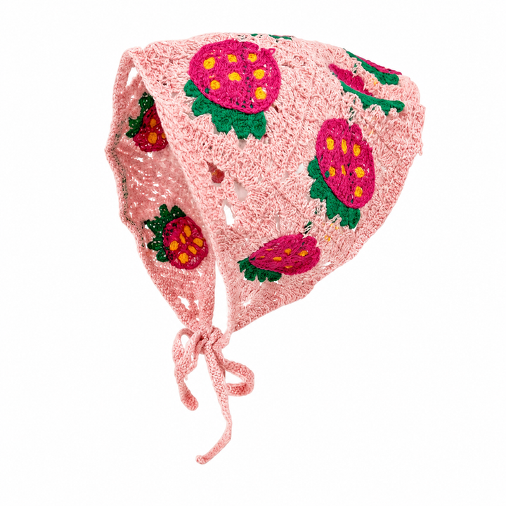 Pink Berry Hair Bandana
