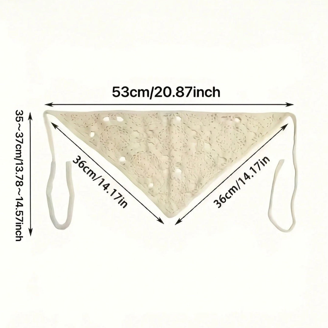 Ivory Lace Hair Bandana