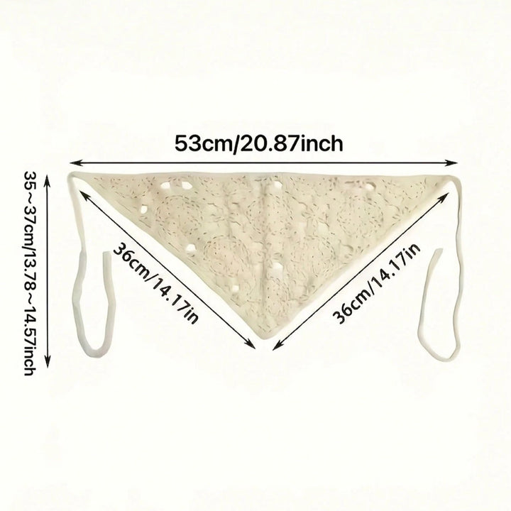 Ivory Lace Hair Bandana