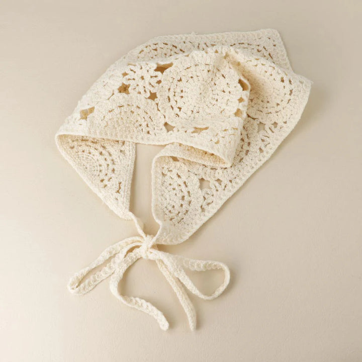 Ivory Lace Hair Bandana