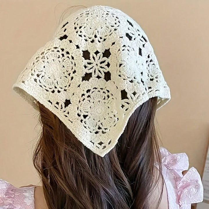 Ivory Lace Hair Bandana