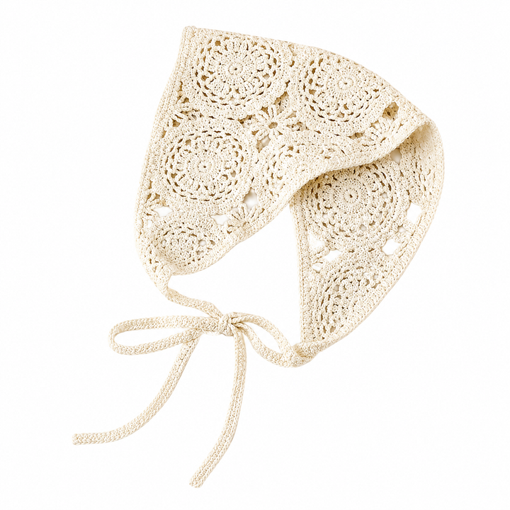 Ivory Lace Hair Bandana