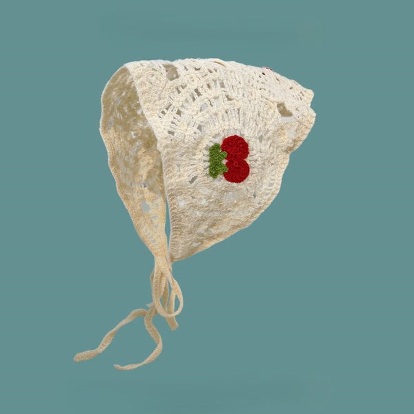 Cherry Lace Hair Bandana