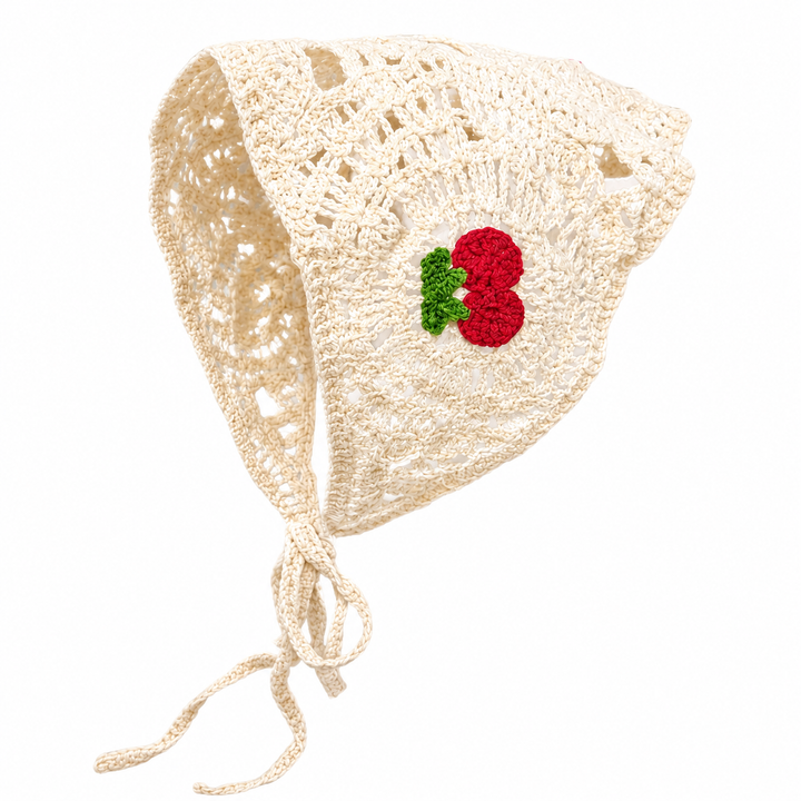 Cherry Lace Hair Bandana