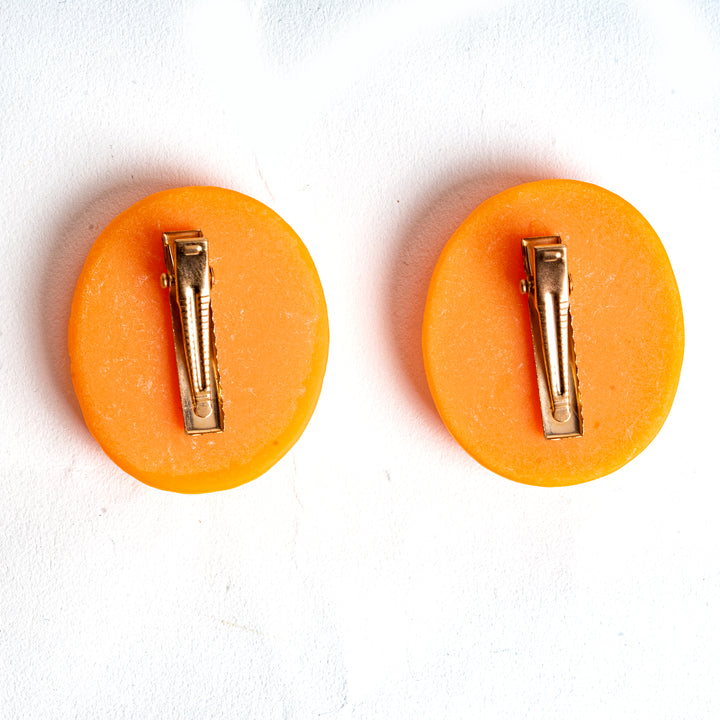 Orange Slice Hair Pins