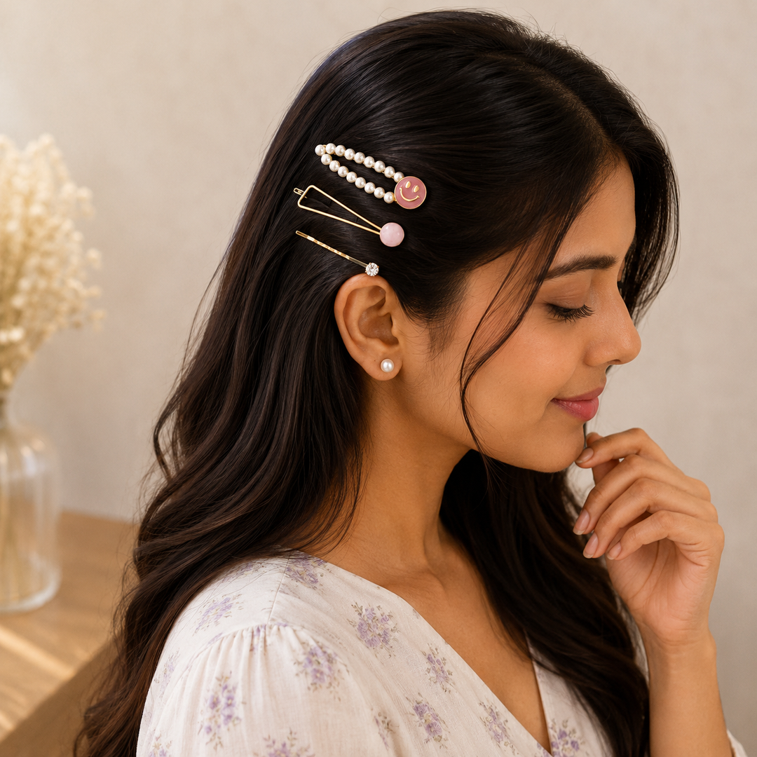 Pearl Smile Hair Pin Set