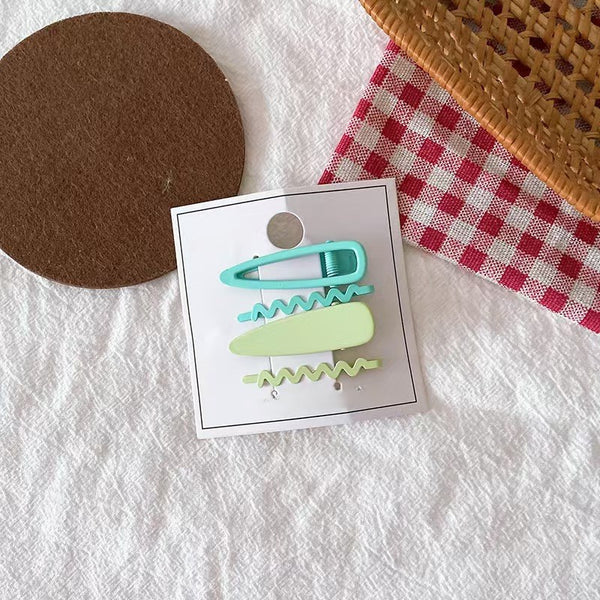 Green Duo Hair Clips