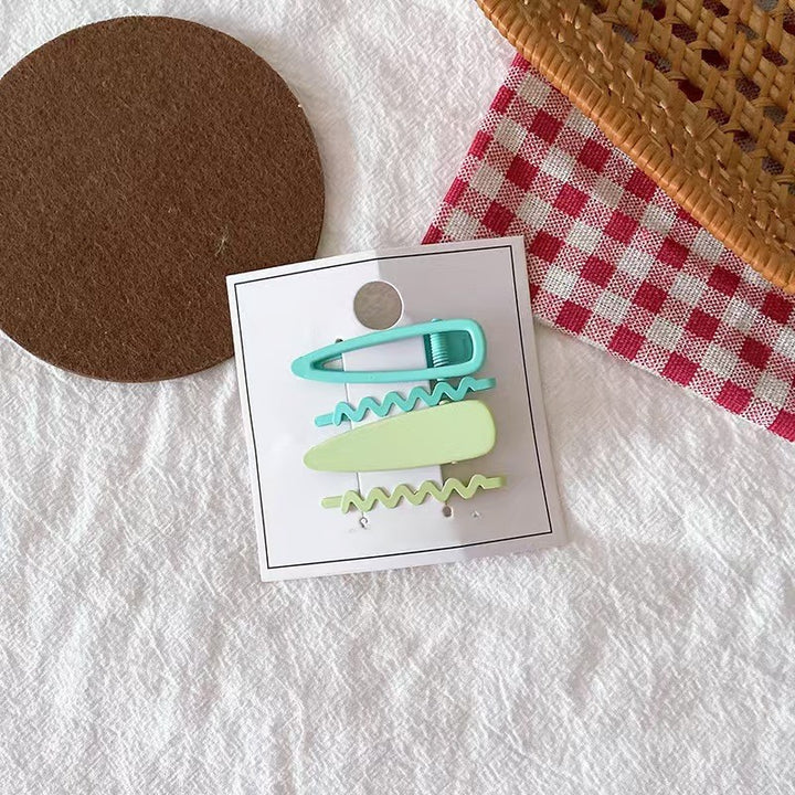 Green Duo Hair Clips