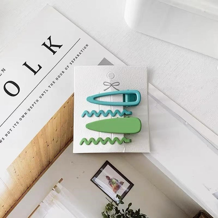 Green Duo Hair Clips