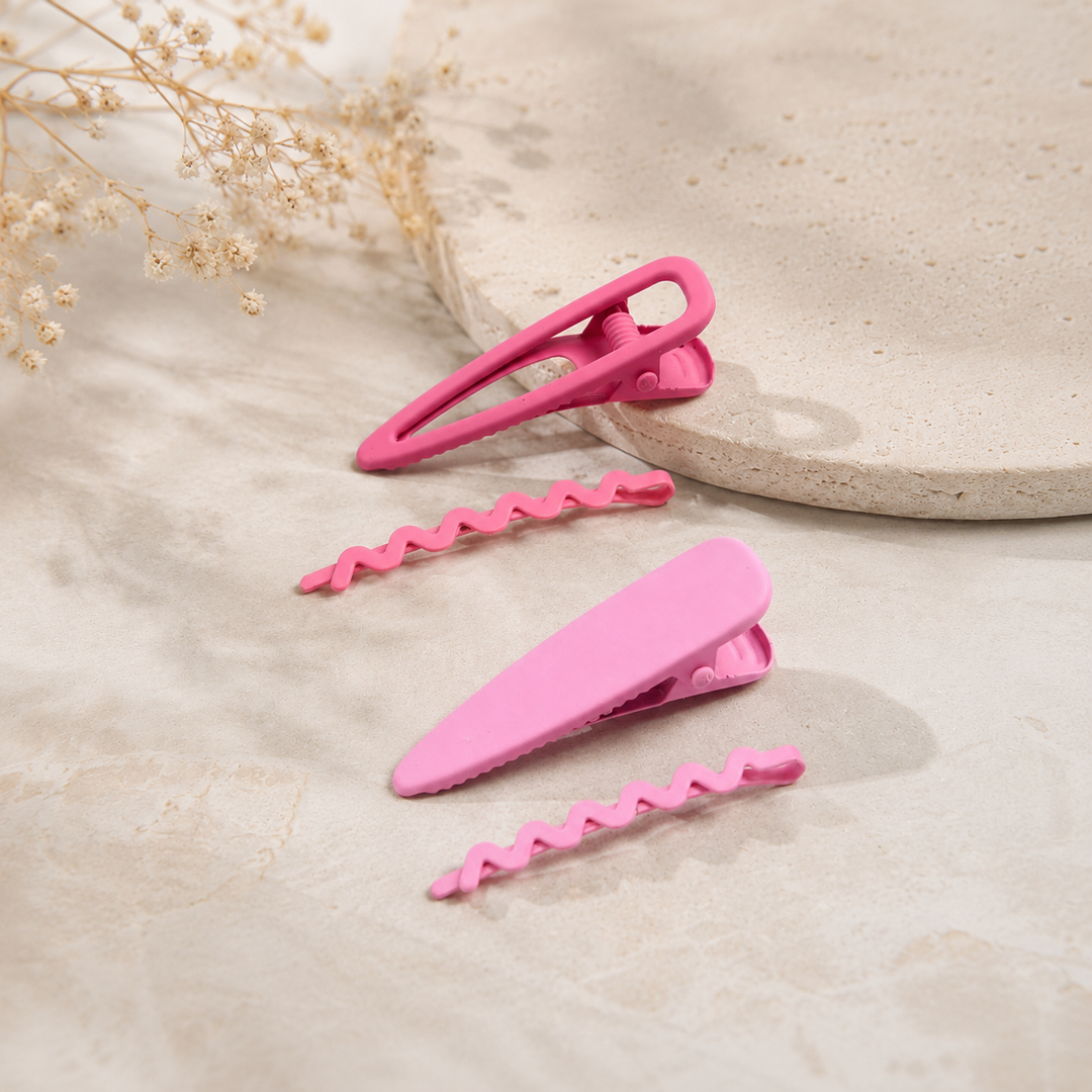 Pink Duo Hair Clips