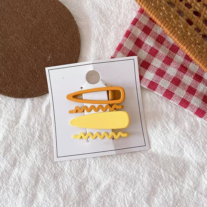 Yellow Duo Hair Clips
