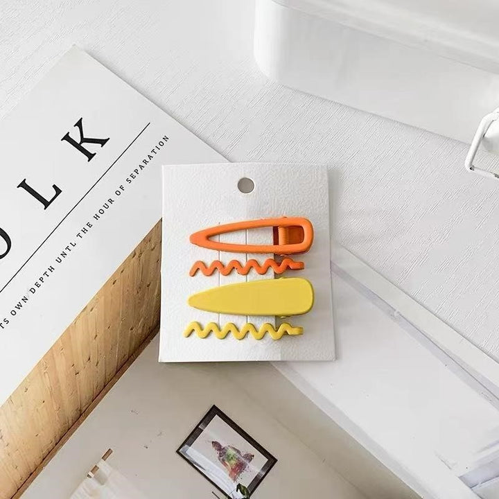 Yellow Duo Hair Clips