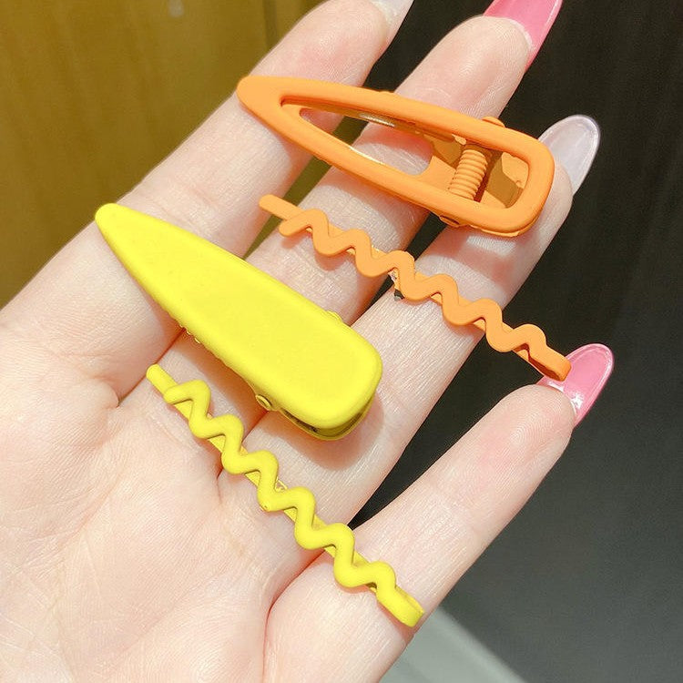 Yellow Duo Hair Clips