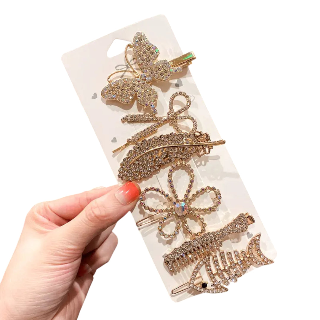 Set of 5 Queen Hair Pins