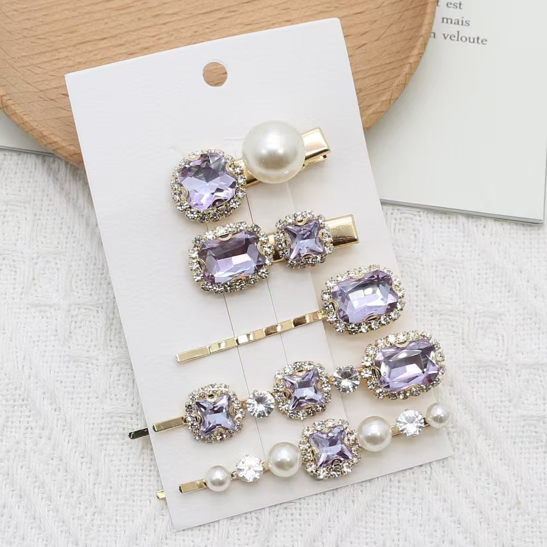 Lavender Pearl Hair Pins