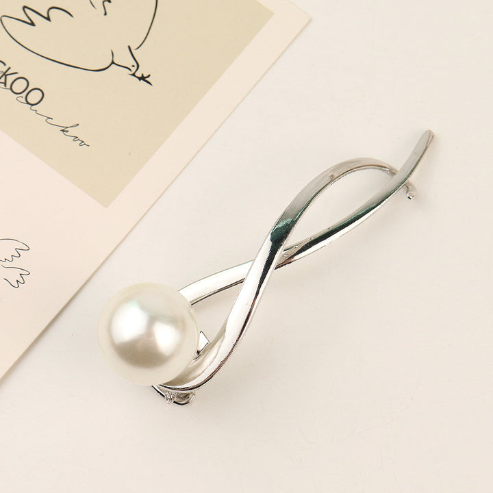 Ivory Drop Silver Clip