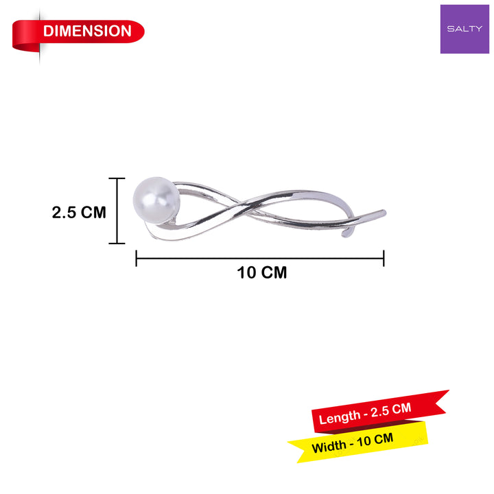 Ivory Drop Silver Clip