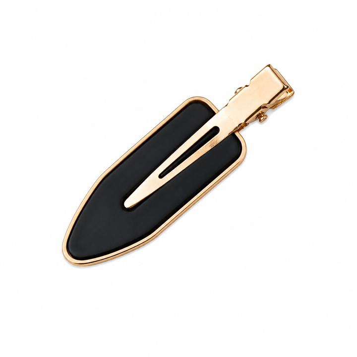 Noir Oval Hair Clip