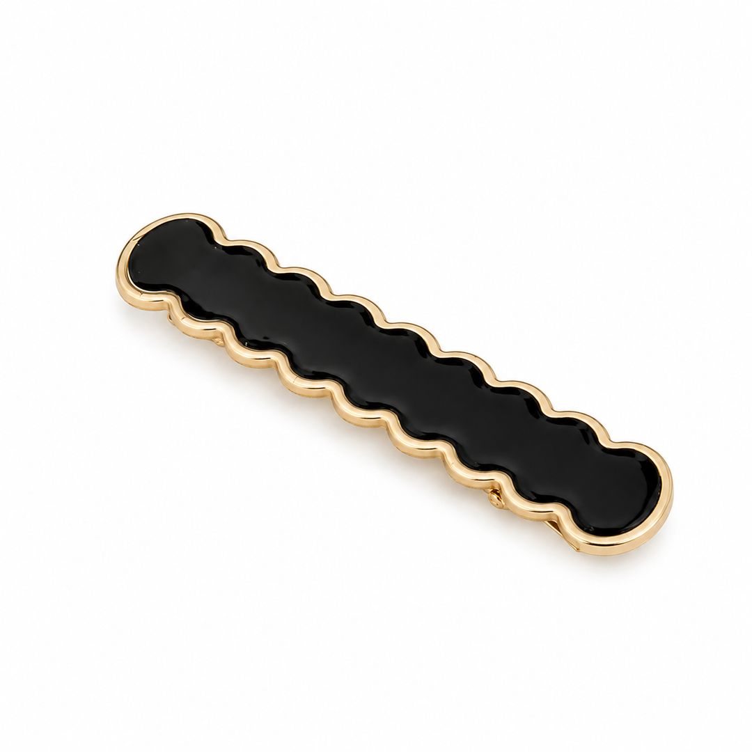 Noir Cloud Wave Hair Clip