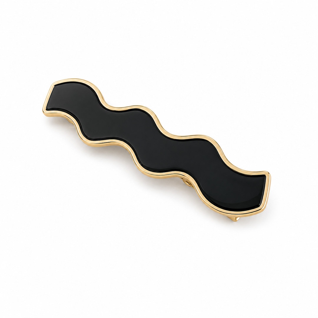 Noir Curve Hair Clip