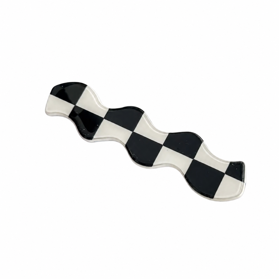 Checker Wave Hair Clip