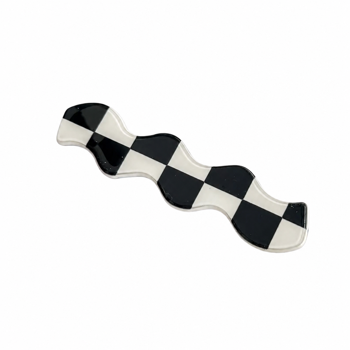 Checker Wave Hair Clip