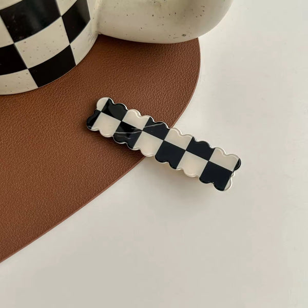 Checker Charm Hair Clip