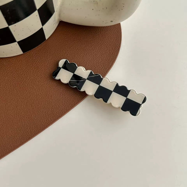 Checker Charm Hair Clip