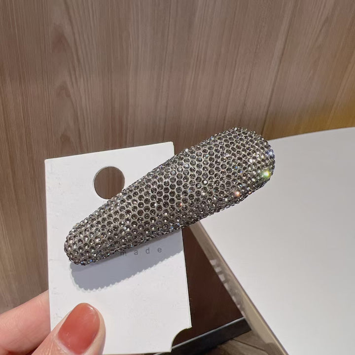 Grey Crystal Shine Hair Clip