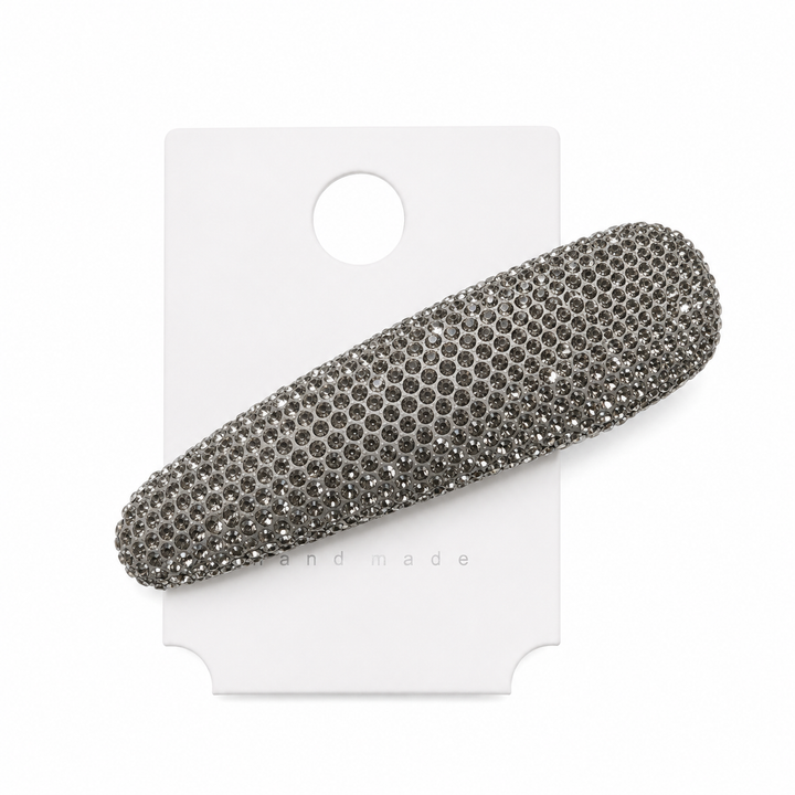 Grey Crystal Shine Hair Clip
