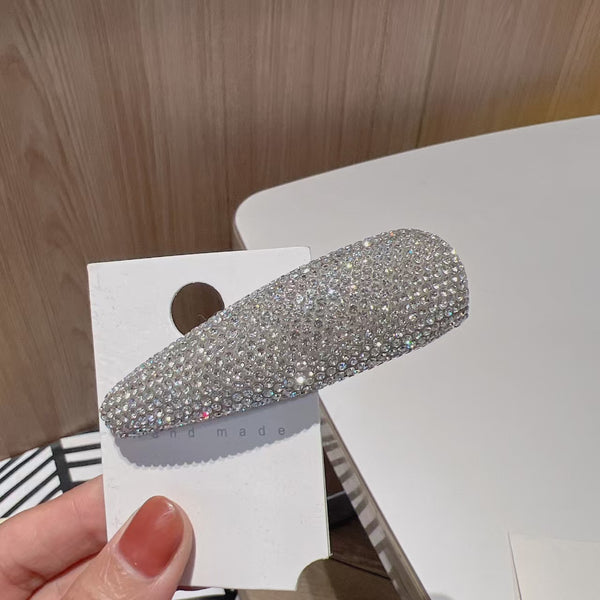 Silver Crystal Shine Hair Clip