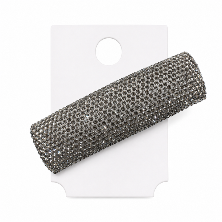 Grey Glam Curve Hair Clip
