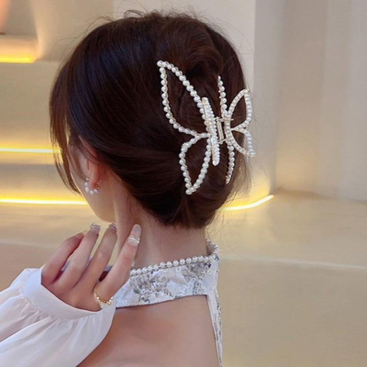 Pearl Butterfly Hair Claw