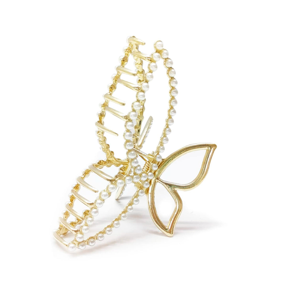 Pearl Butterfly Hair Claw